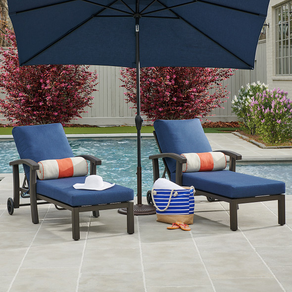 Fairmont Aged Bronze Aluminum with Cushions 2 Piece Chaise Lounge Set Fairmont Aged Bronze Aluminum with Cushions 2 Piece Chaise Lounge Set