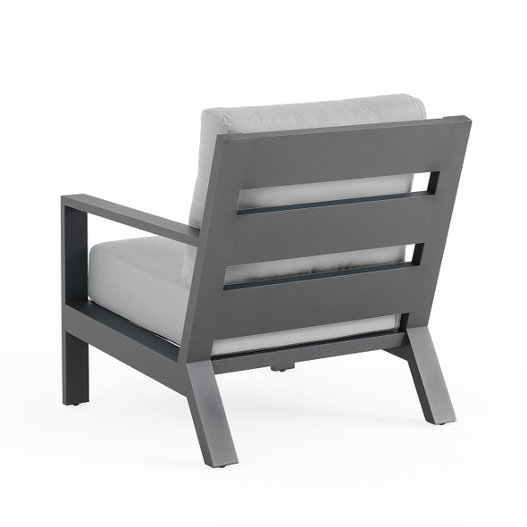 Montecito Charcoal Aluminum with Cushions Club Chair
