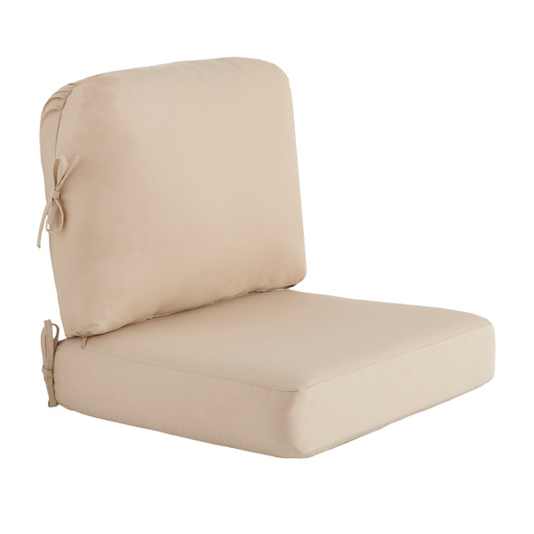 2 Piece Self Welt Club Chair Cushion
