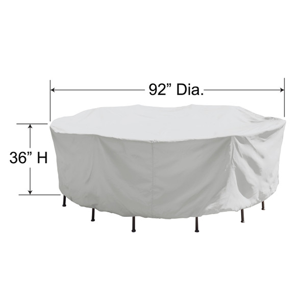 Treasure Garden 54 in. Round/Square Table and Chairs Protective Cover - Treasure Garden 54 in. Round/Square Table and Chairs Protective Cover -