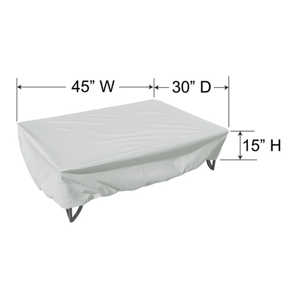 Treasure Garden 30 x 45 in. Coffee Table Protective Cover - Treasure Garden 30 x 45 in. Coffee Table Protective Cover -