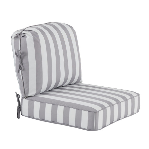 2 Piece Contrast Welt Club Chair Cushion - Clearance 2 Piece Contrast Welt Club Chair Cushion - Clearance