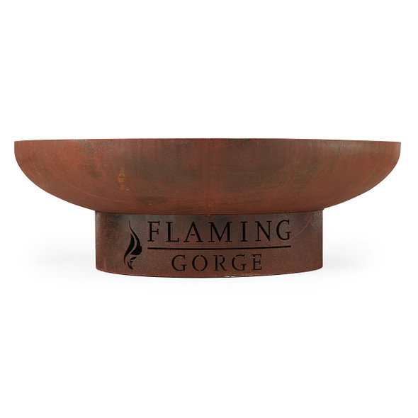 In-Store Only - Flaming Gorge Gobi Corten Steel Canyon 40 in. D x 14 in. H Fire Pit