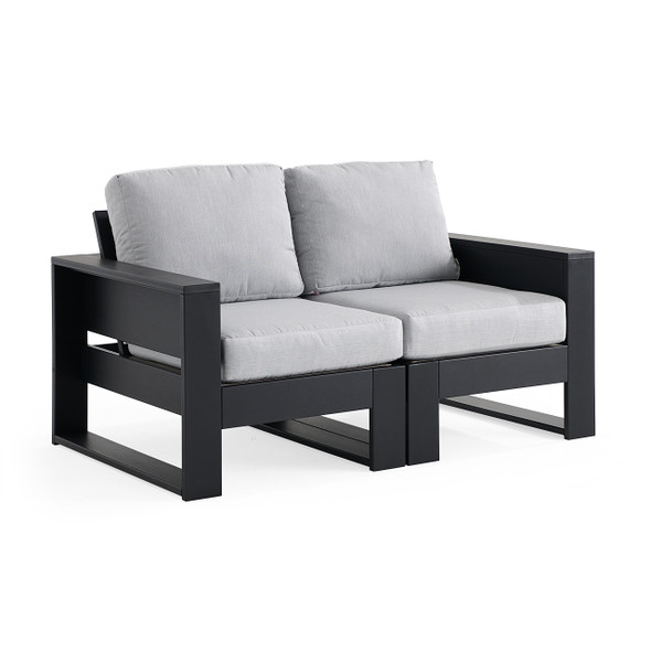 Montauk Polymer with Cushions Modular Loveseat