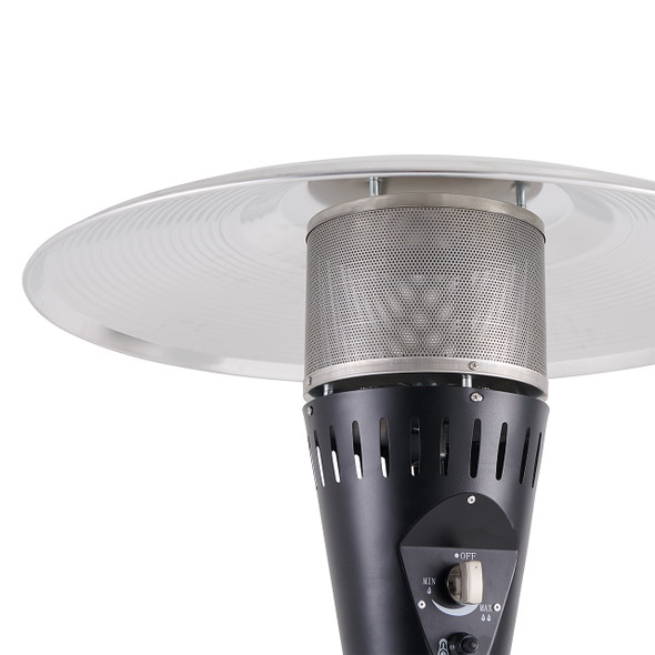 81.5 in. Black Rattan Palermo 44,000 BTU LP Gas Patio Heater 81.5 in. Black Rattan Palermo 44,000 BTU LP Gas Patio Heater