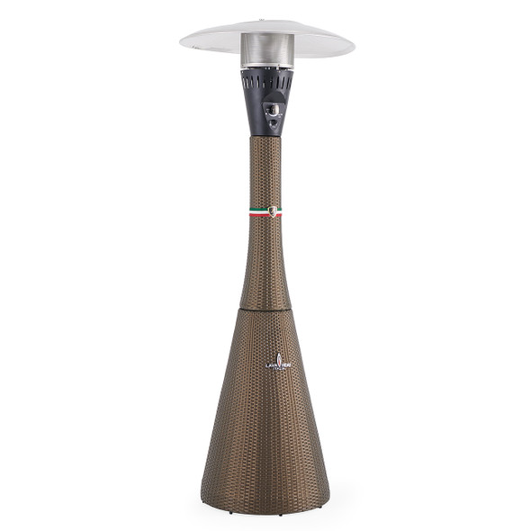 81.5 in. Bronze Rattan Palermo 44,000 BTU LP Gas Patio Heater 81.5 in. Bronze Rattan Palermo 44,000 BTU LP Gas Patio Heater