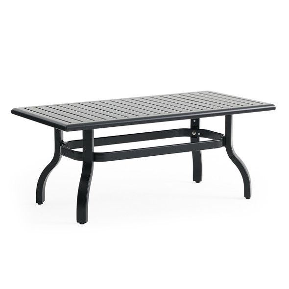 Siena Coal Aluminum 46 x 26 in. Coffee Table