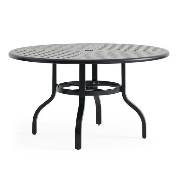 Siena Coal Aluminum 54 in. D Dining Table