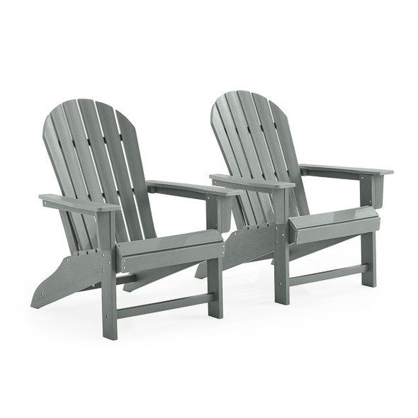 Lakeside Polymer 2 Piece Set Adirondack Chairs
