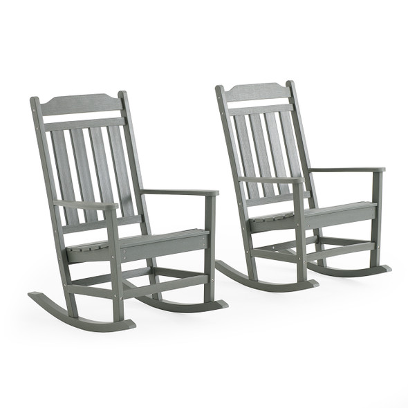 Lakeside Polymer 2 Piece Porch Rocker Set