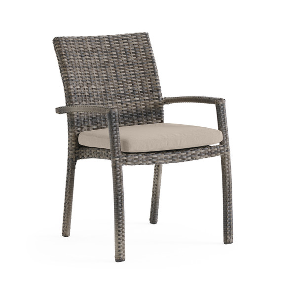 Sonoma Husk Outdoor Wicker with Cushions Dining Chair