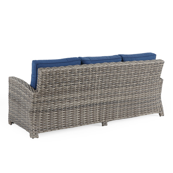 Sonoma Husk Outdoor Wicker with Cushions Sofa