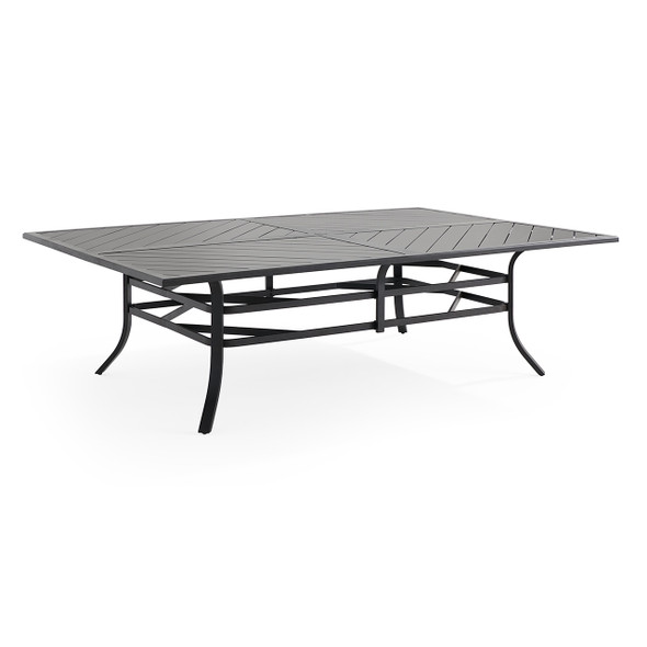 Key West Rustic Bronze Aluminum 100 x 66 in. Dining Table
