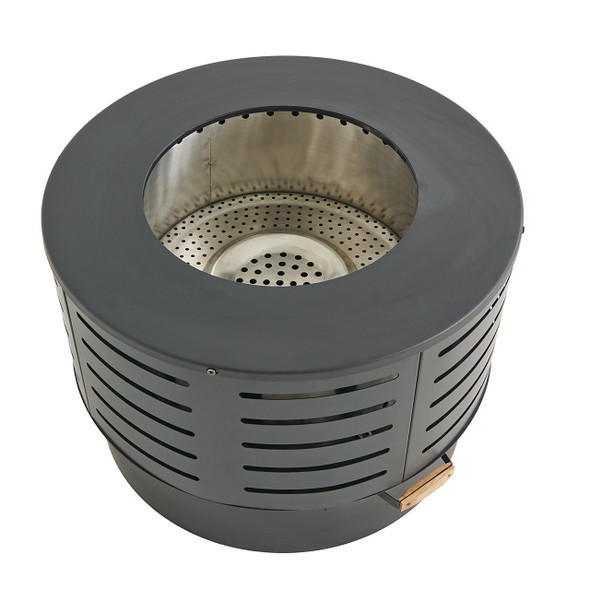 28 in. Round Dual Finish Smokeless Fire Pit