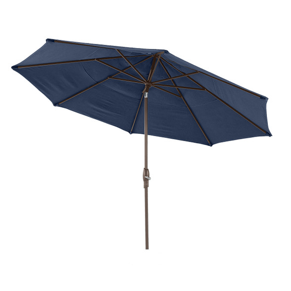 Treasure Garden 11 ft. Midnight Canopy and Bronze Aluminum Market Umbrella