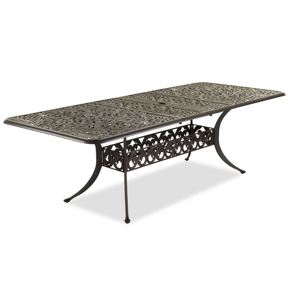 St. James Desert Bronze Cast Aluminum 76-100 x 42 in. Double Extension Table