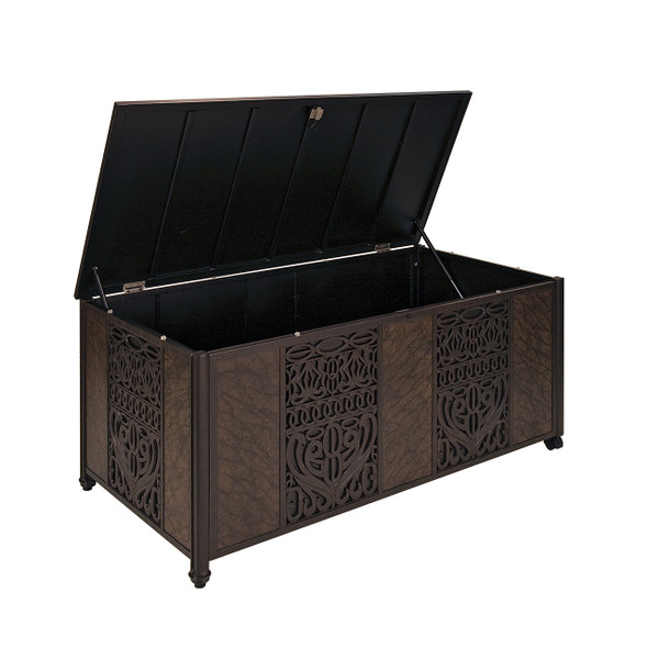 St. James Desert Bronze Cast Aluminum 56 x 29 in. Cushion Storage Box