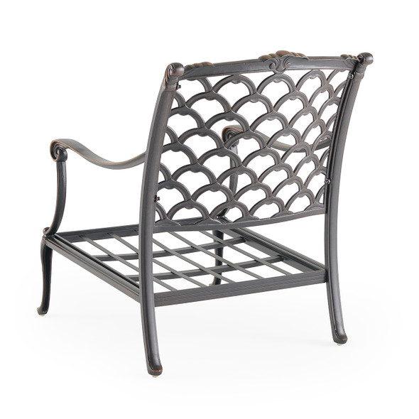 Bordeaux Golden Bronze Cast Aluminum Estate Club Chair