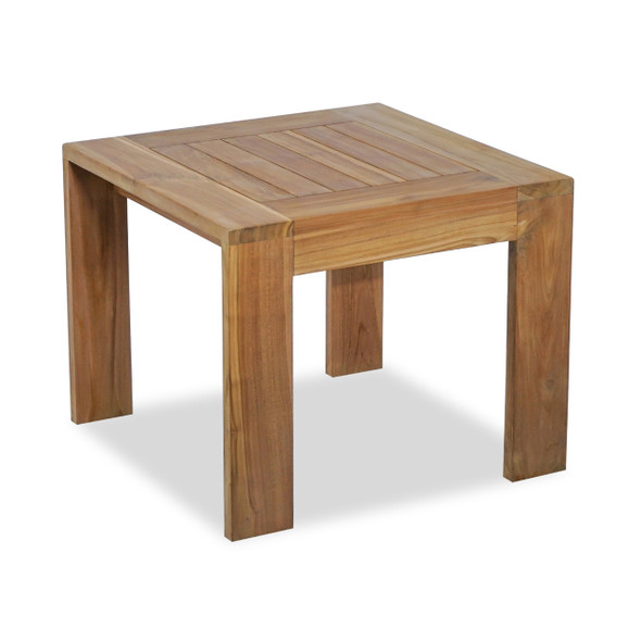 Castello Natural Oil Stain Teak 24 in. Sq. End Table