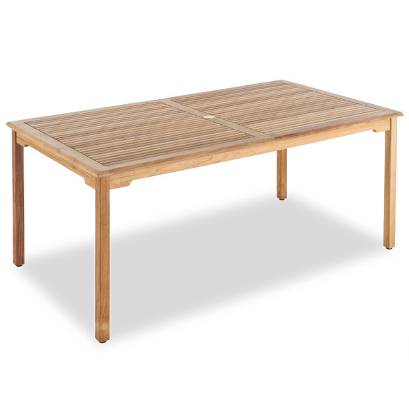 Camden Natural Stain Solid Teak 71 x 39 in. Dining Table