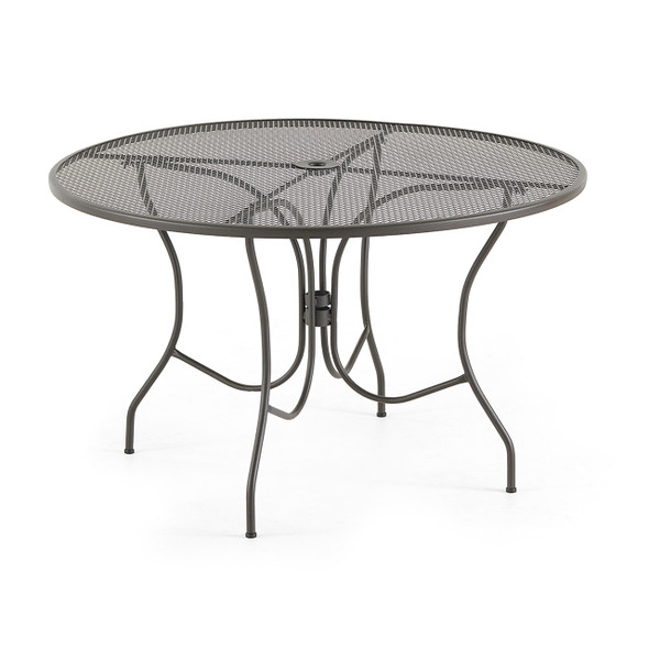 Hanson Chocolate Wrought Iron 48 in. D Table