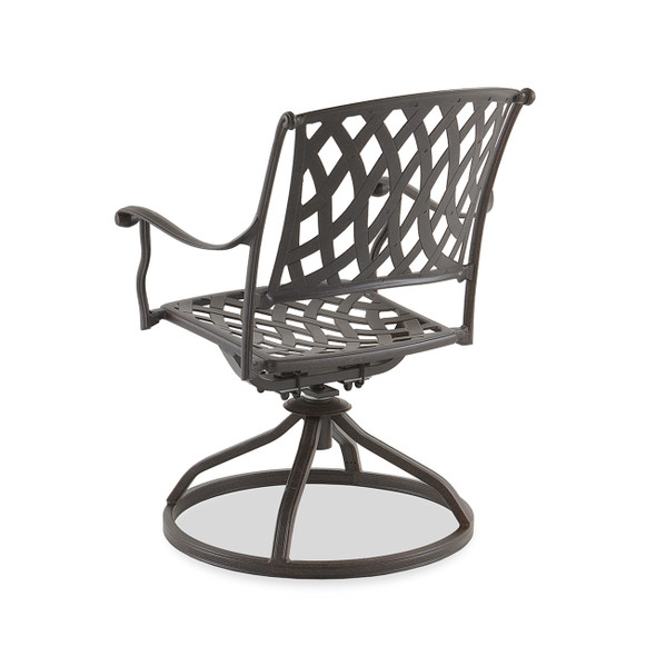 Tivoli Aged Bronze Cast Aluminum Swivel Rocker