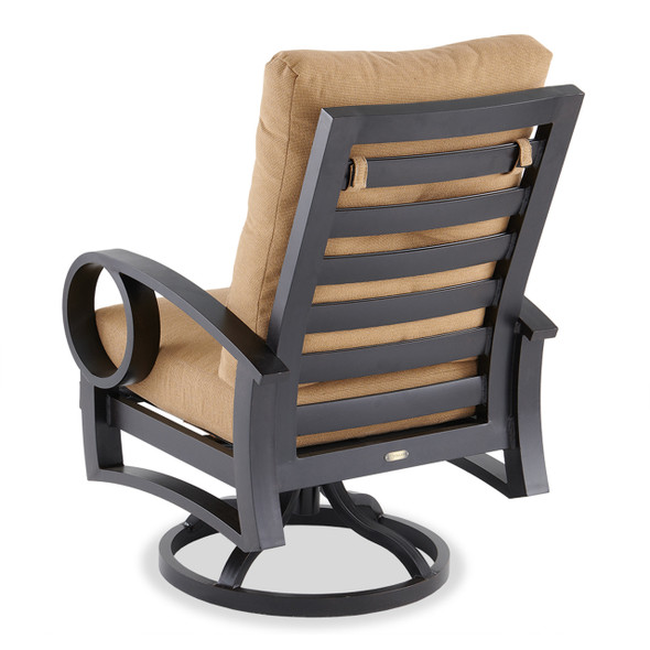 Eclipse Autumn Rust Aluminum with Cushions Swivel Rocker