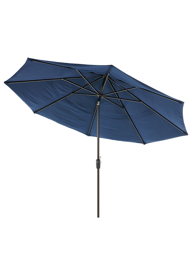 black patio umbrella hot Galtech 9 Ft. Bar Height Octagonal Aluminum Patio Market Umbrella W/ Crank  Lift And Auto Tilt