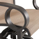 Eclipse Autumn Rust Aluminum with Elevation Stone Sling Swivel Rocker