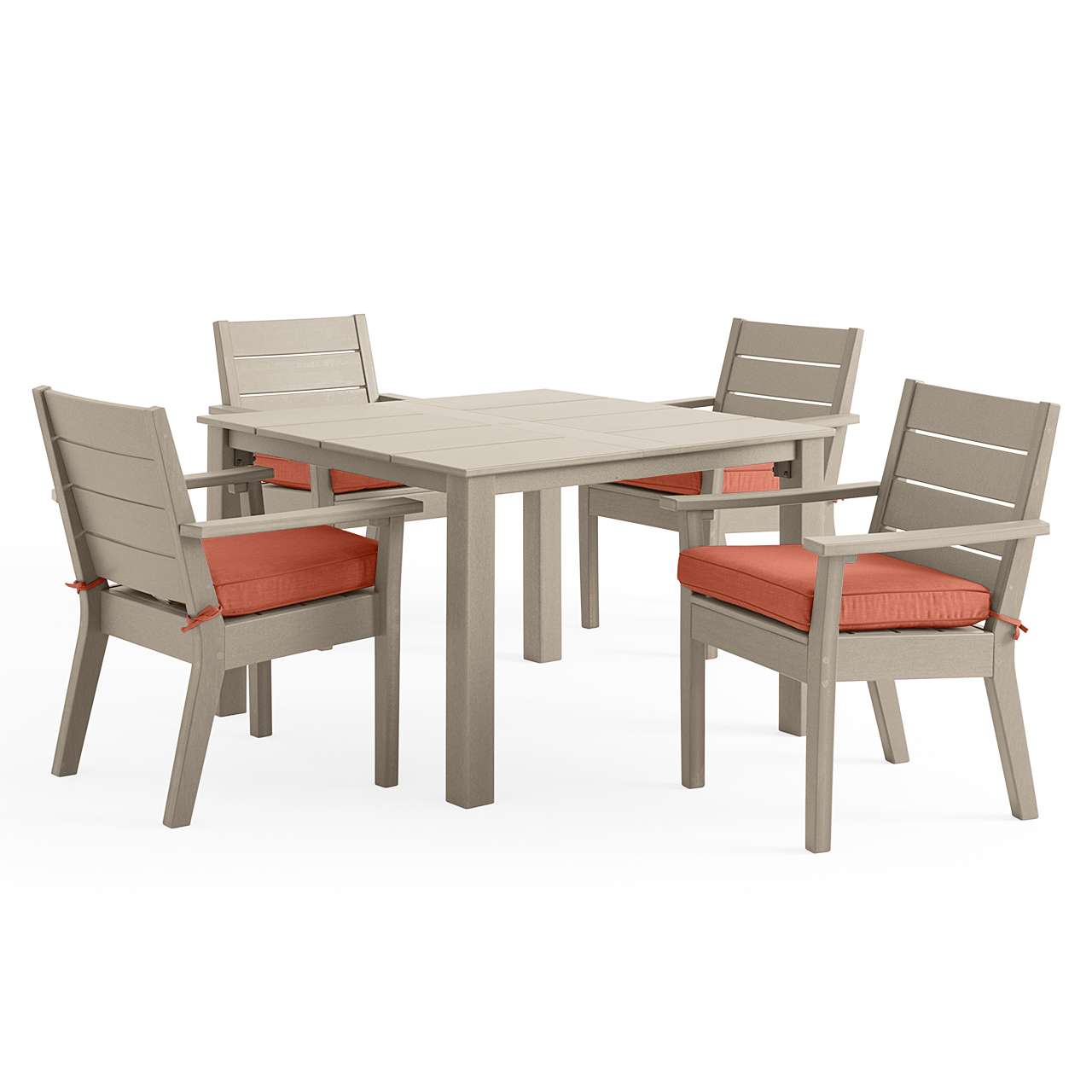 Montauk Polymer with Cushions 5 Piece Dining Set + — $2,499.87 at Chair King Backyard Store, verified 2026-08-30