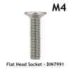 M4 Flat Socket Head Cap - A2 Stainless Steel - 3D Printing Canada
