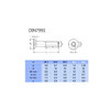 M4 Flat Socket Head Cap - A2 Stainless Steel - 3D Printing Canada