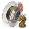 Spool3D Silk Bronze PLA 1.75mm 500g filament spool, metallic bronze colour and product label
