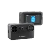 Creality Pika portable AI 3D scanner shown from the front and rear with its built-in touchscreen