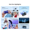 Creality Pika portable AI 3D scanner feature highlights including dual-light scanning, three connection modes, 110 FPS capture, quick-swap batteries and Gaussian Splatting