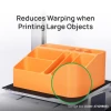 Bambu Cool Plate SuperTack Pro reducing corner warping on a large 3D printed storage box.