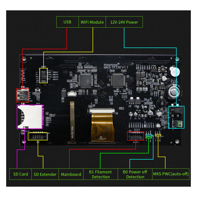 MKS TFT70 Touch Screen | Canada - SPOOL3D