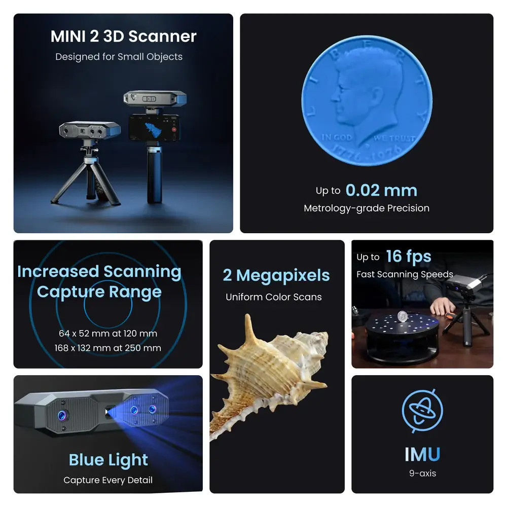 Revopoint MINI 2: High-Precision 3D Scanner | SPOOL3D