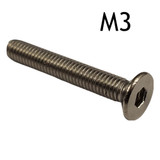 M3 FLAT Socket Head Cap Screw - Stainless Steel - DIN7991 - 3D Printer Spare Parts and Fasteners