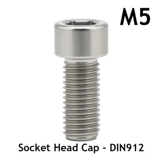 M5 Socket Head Cap Screw - DIN912 - Stainless Steel - 3D Printer Metric Fasteners
