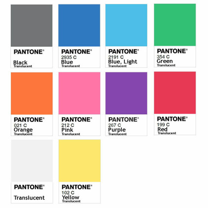 Spool3D Pantone Translucents - 1.75mm PLA 3D Printer Filament