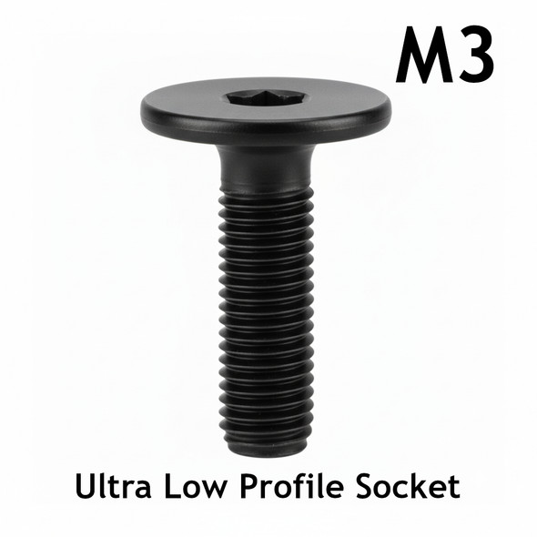 M3 Ultra Low Profile Socket Cap Screw - Alloy Steel - 3D Printer Fasteners