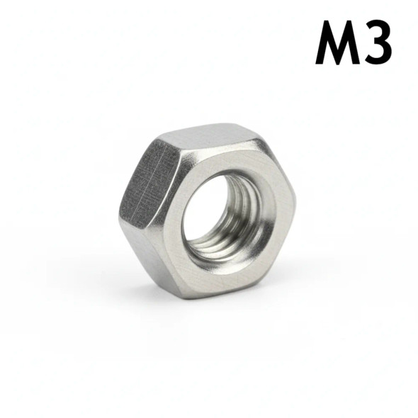 M3 Hex Nut - Stainless Steel - 3D Printer Fasteners M3 Hex Nut - Stainless Steel - 3D Printer Fasteners