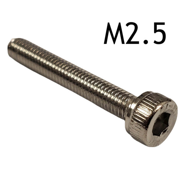 M2.5 Socket Head Cap - Stainless Steel - 3D Printer Spare Parts and Fasteners M2.5 Socket Head Cap - Stainless Steel - 3D Printer Spare Parts and Fasteners
