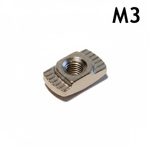 M3 T Nut - Stainless Steel - 3D Printer Fasteners
