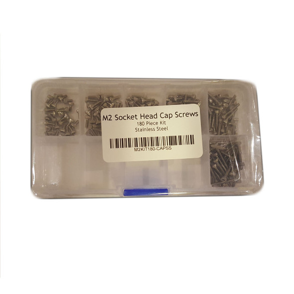 M2 Socket Head Cap - Stainless Steel - 3D Printer Metric Fasteners M2 Socket Head Cap - Stainless Steel - 3D Printer Metric Fasteners