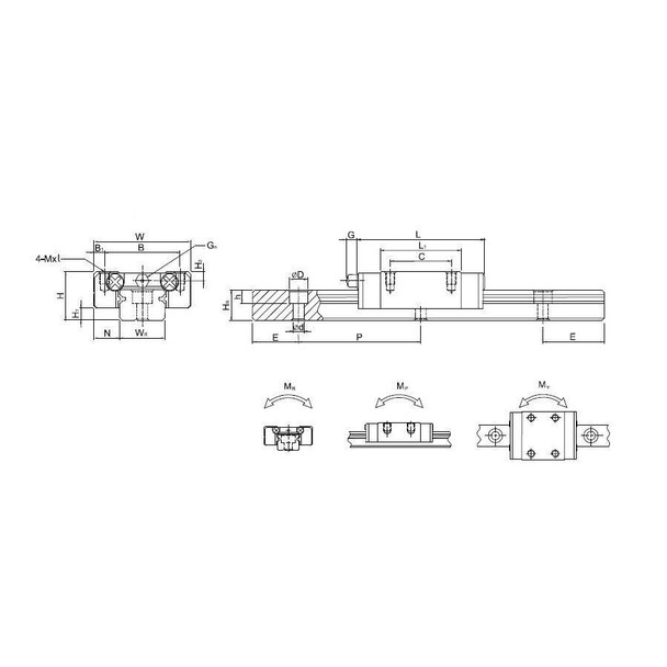 Chinese MGN12H MGN12C Block  - 3D Printer Spare Parts