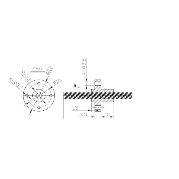 T8 POM Lead Screw Nut - 3D Printer Spare Parts