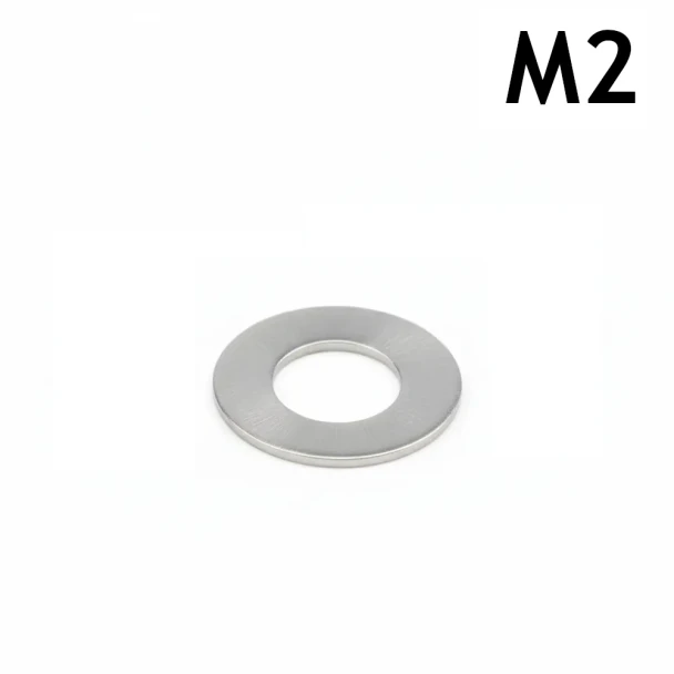 M2 Flat Washer - Stainless Steel - 3D Printing Canada