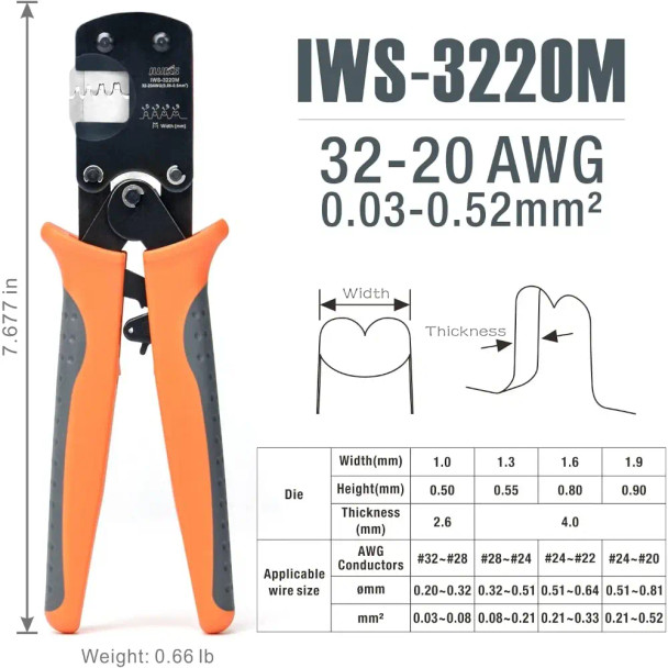 IWISS IWS-3220M Crimping Tool - 3D printing Tools